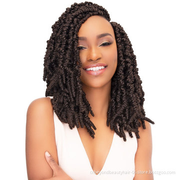 New hairstyle  pre twisted Spring Twist Crochet Hair private label Bomb Twist Hair